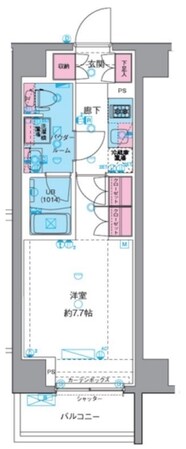 GENOVIA 南千住Ⅵ skygardenの物件間取画像